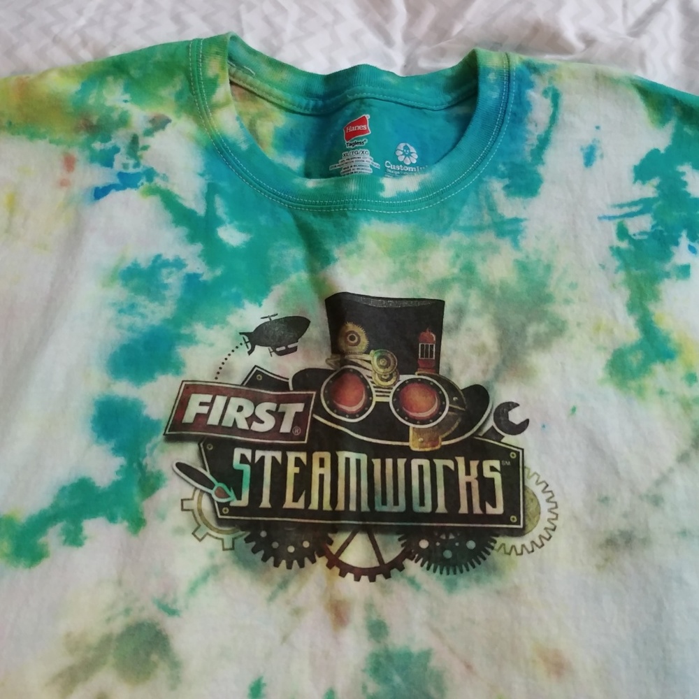 Hanes First Steamworks Tie-Dye T-shirt Size XL - Picture 2 of 6